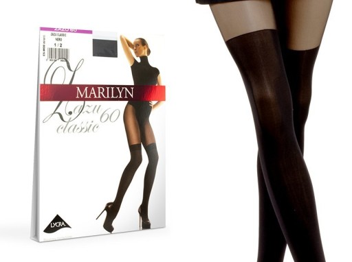 КЛАССИЧЕСКИЕ КОЛГОТКИ MARILYN ZAZU, КАК 1/2 THink SOCKS