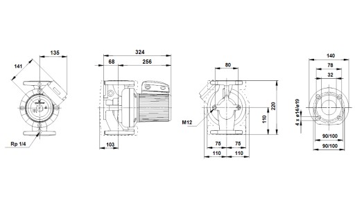 Циркуляционный насос Grundfos UPS 32-120/2 б/у с гарантией