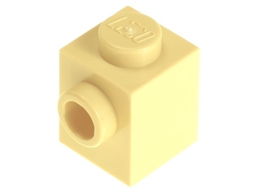 LEGO Klocek z wypustką 1x1 87087 tan - 2 szt.