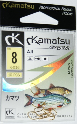 Крючок Kamatsu AJI № 8, ЗОЛОТАЯ лопаточка.