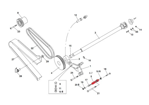 Putzmeister M740 M3241 натяжитель амортизатора