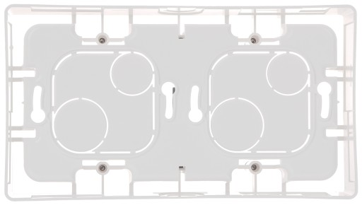 NILOE WHITE 664799 Двойная коробка для накладного монтажа