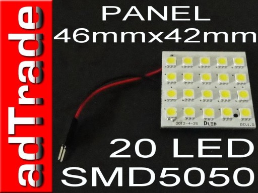 PANEL 20 LED 5050 T10 ЛАМПОЧКА 12 В