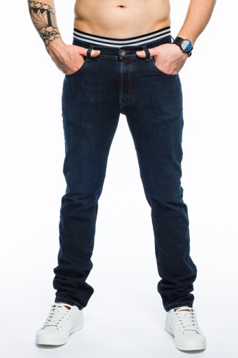 SPODNIE MĘSKIE STANLEY JEANS - 400/013 -100cm L32
