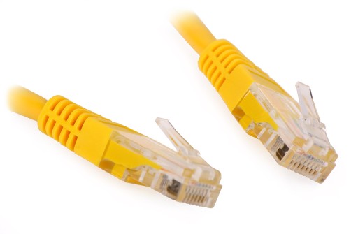 ПАТЧКОРД RJ45/0,25-ЖЕЛТЫЙ UTP 0,25 м кат.5e ABCV