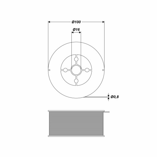 Drut spawalniczy samoosłonowy proszkowy 0,08 mm