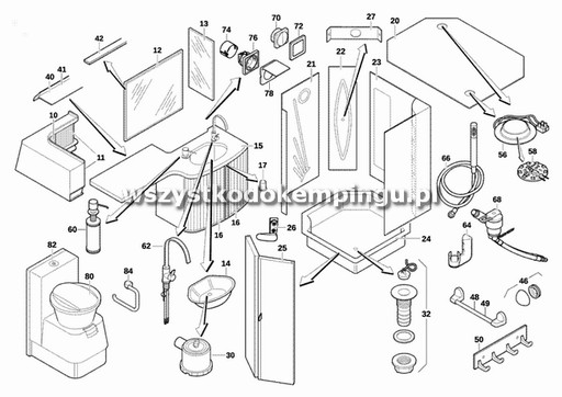 МАЛЕНЬКАЯ РЕШЕТКА ХОЛОДИЛЬНИКА DOMETIC ELEKTROLUX ДЛЯ LS 100