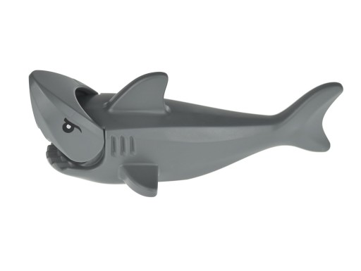 LEGO Shark Movable Jaw 14518 Темно-серый