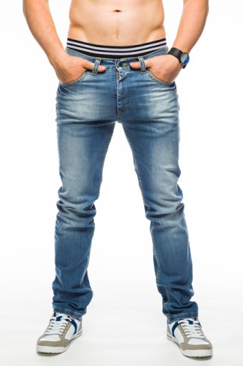SPODNIE MĘSKIE VANKEL JEANS - 620 - 92CM L32