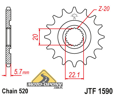 Комплект привода Yamaha YZ 125 05-14 Усиленный.