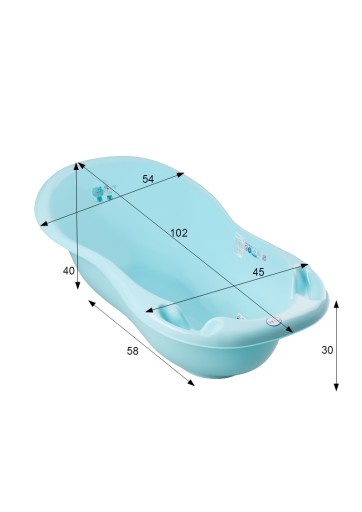 ДЕТСКАЯ ВАННОКА 102 СЛИВНАЯ ПОДСТАВКА ДЛЯ ТЕРМОМЕТРА Tega SEAT