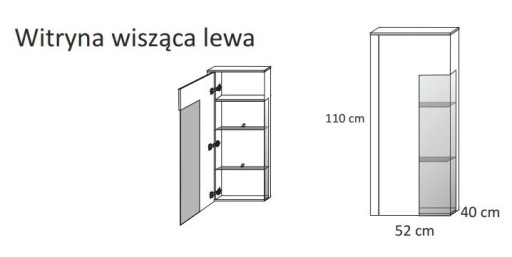 Meblościanka MARCO 4 biały połysk naturalne