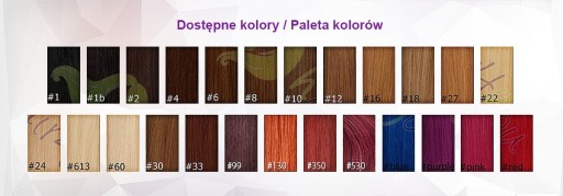 TAPE ON taśma skin weft WŁOSY NATURALNE 40cm 45cm