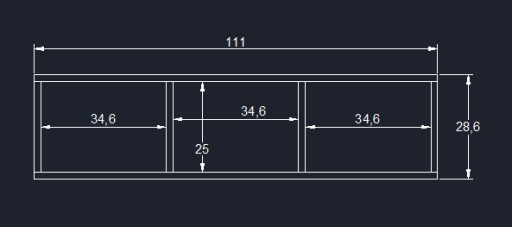 ПОЛКА ПОДВЕСНАЯ 111CMx28CMx19CM P84/2 ДУБ СОНОМА