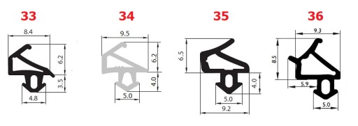 1м = 1,55 зл. ПРОКЛАДКА 2м ПРОКЛАДКА для окна ALUPLAST