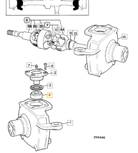 СТУПЕННЫЙ ПОДШИПНИК JCB 3CX 4CX 907/08300