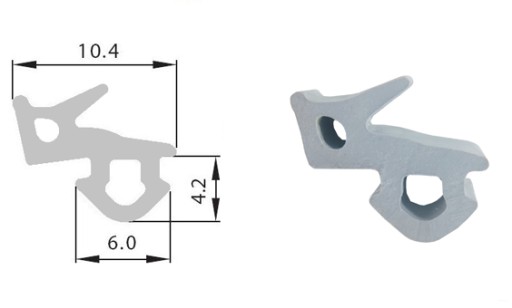 EPDM S-1127 A Уплотнитель оконный VEKA