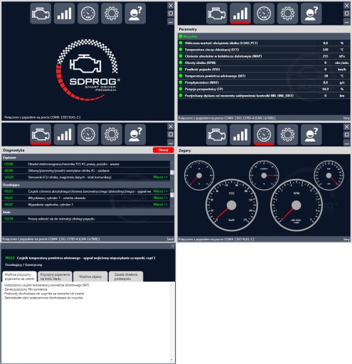 Интерфейс WIFI OBD2 + SDPROG Android Win iPhone PL