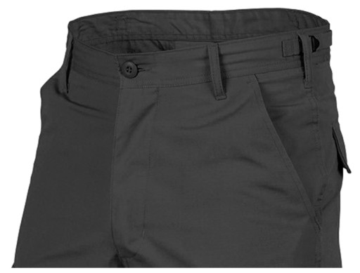 Spodnie Bojówki Wojskowe HELIKON BDU Ripstop BLACK CZARNE XXL Regular