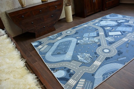 Dywan dziecięcy STREET ULICZKI 150x250 nieb @82681