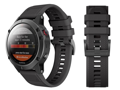 Pasek Tech-Protect Smooth do Garmin Fenix Czarny