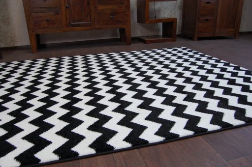 Ковер 160x220 SCANDINAVIAN ZIGZAG BLACK SK #GR1671