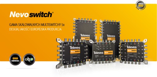 Телевизионные мультипереключатели Nevoswitch 5x5x8, арт. 714503