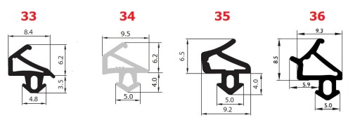 VEKA S-1126A Уплотнители оконные, СЕРЫЕ