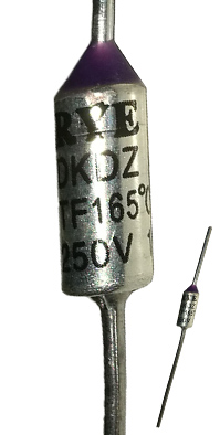 Bezpiecznik termiczny 165`C 250V AC 10A