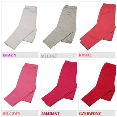 GETRY LEGGINSY DZIECIĘCE BAWEŁNIANE 104 Czarne