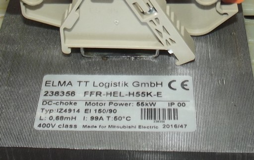 ДРОССЕЛЬ MITSUBISHI FFR-HEL-H55K-E 400В 55кВт 99А
