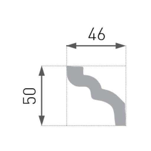 Гладкая белая 3x4cm Flade Strip.