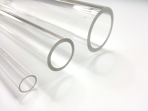 133/127 PLEXI TUBE, бесцветное оргстекло ПММА, 1 метр оргстекла