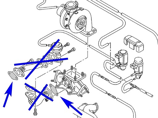 Заглушка EGR VW Audi Seat Skoda 2.5 V6 TDI AKE BAU