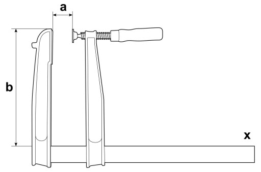 Струбцина Bessey TGNT 1000/250 чугунная столярная