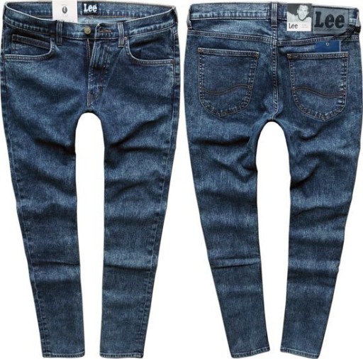 Джинсы скинни LEE LUKE PUNK BLUE W30 L34