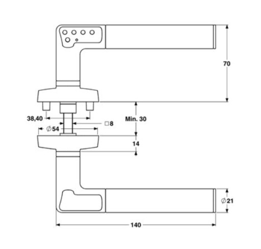 Кодовая ручка контроля доступа ASSA ABLOY