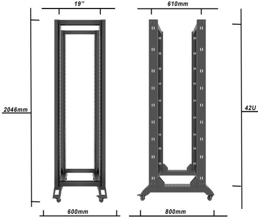 Стойка 42U OPEN RACK 19 шкаф 600x800 LANBERG