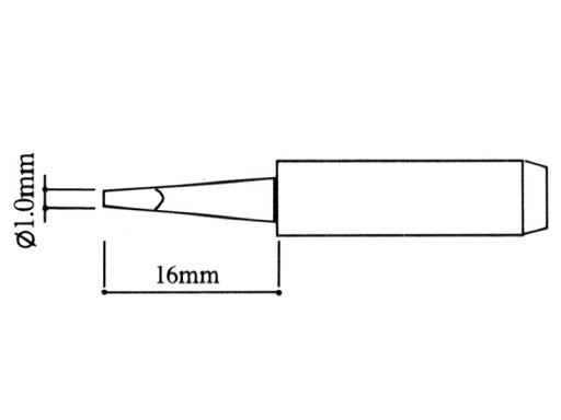 Наконечник для SMD WEP Aoyue PT ZHAOXIN 900M FLAT T-S9