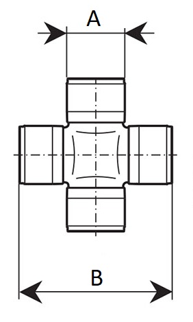 Крестовина вала ГМБ 24x62,5