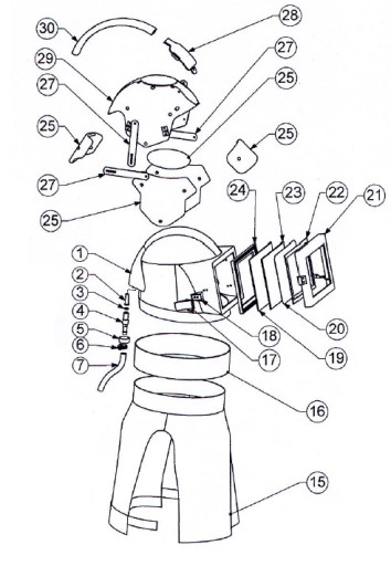 Пескоструйный шлем РеС-3 Г (пескоструйный шлем)