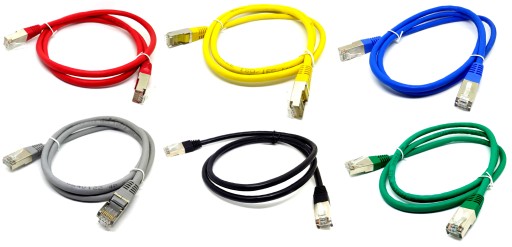 Patchcord ekranowany RJ45 FTP CAT.6 7m kolor FV