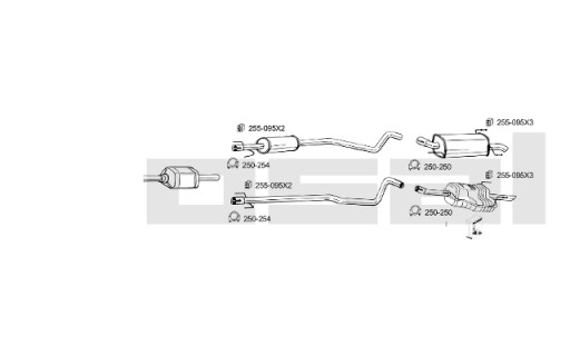 Подвеска для глушителя Astra G Corsa C Vectra C Meriva 5x