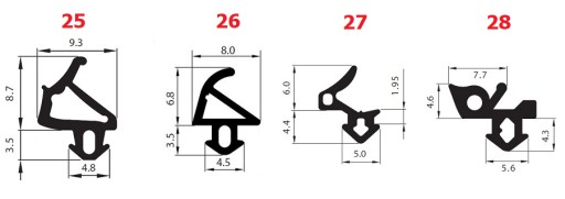 1м = 1,55 зл. ПРОКЛАДКА 2м ПРОКЛАДКА для окна ALUPLAST