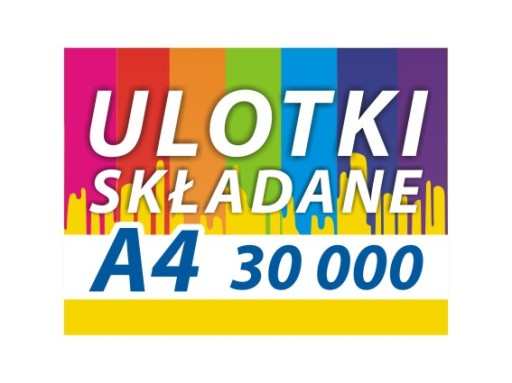 ЛИСТОВКИ А4 30000 ШТ. 130G DL/A5 СЛОЖЕННЫЙ ЛИСТОВОК