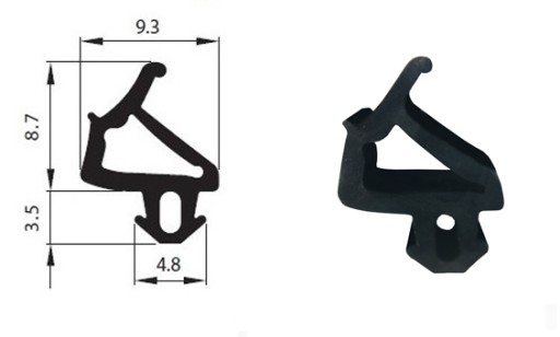 Uszczelki do okna okien okienne PCV S-1386 PLASTMO