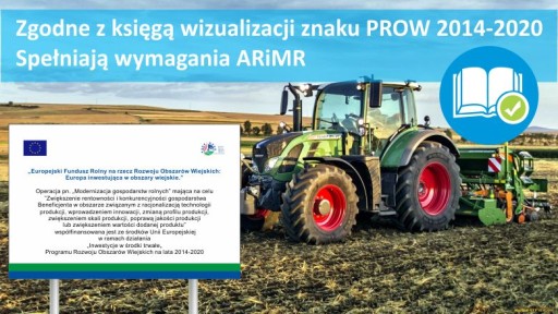 Tablica unijna PROW 2014-2020 120x80cm ARiMR ue eu