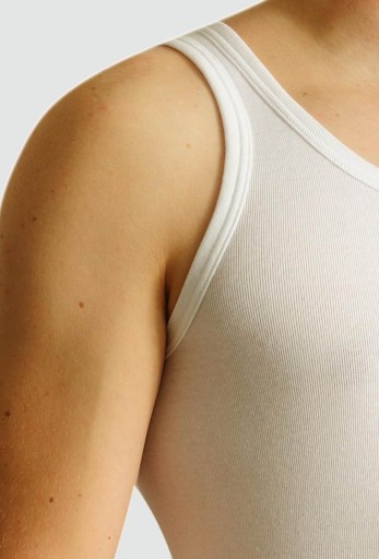 3XL białe podkoszulki męskie BEZSZWOWE bawełna bielizna męska 3XL