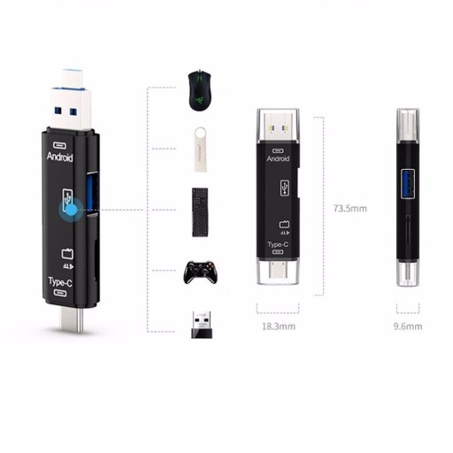 GSM OTG КАРТРИДЕР 4в1 USB TYPE C MICRO