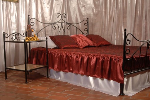 Металлическая спальная кровать ERYKA 120X200 Glamour